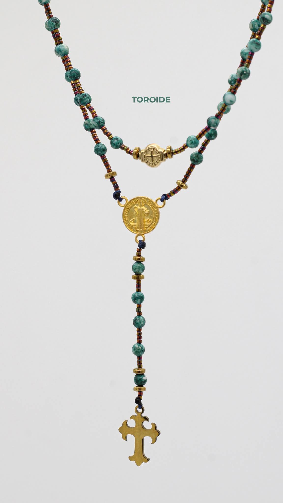 Rosario Artesanal de Piedra Turquesa